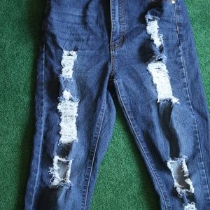 FashionNova Distressed Skinny Jeans